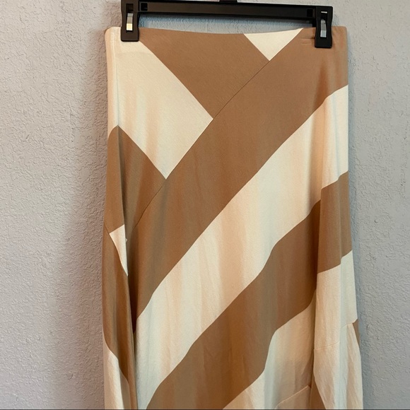 SOLD Soft Surroundings- Tan and White Maxi Skirt - Picture 4 of 4